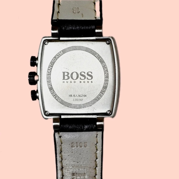 [Rare] Boss by Hugo Boss Square Chronograph Black dial Watch - Picture 5 of 6